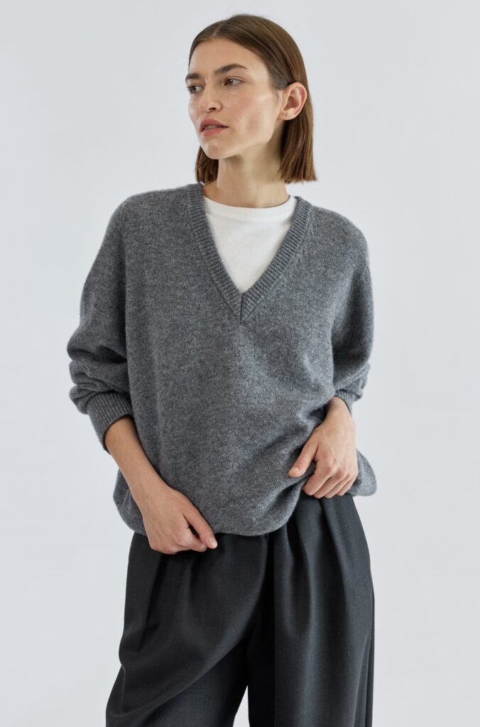 Almina Concept Wool V Neck Sweater