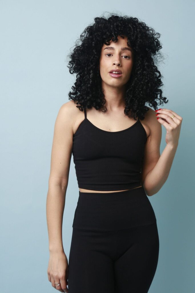 Scoop Crop Vest in Black – The Bra Free Dream Top for All Year Round by Manners LDN