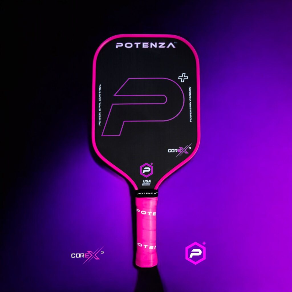 Potenza P+ PowerSpin Carbon COREx3 Neon Pink Paddle