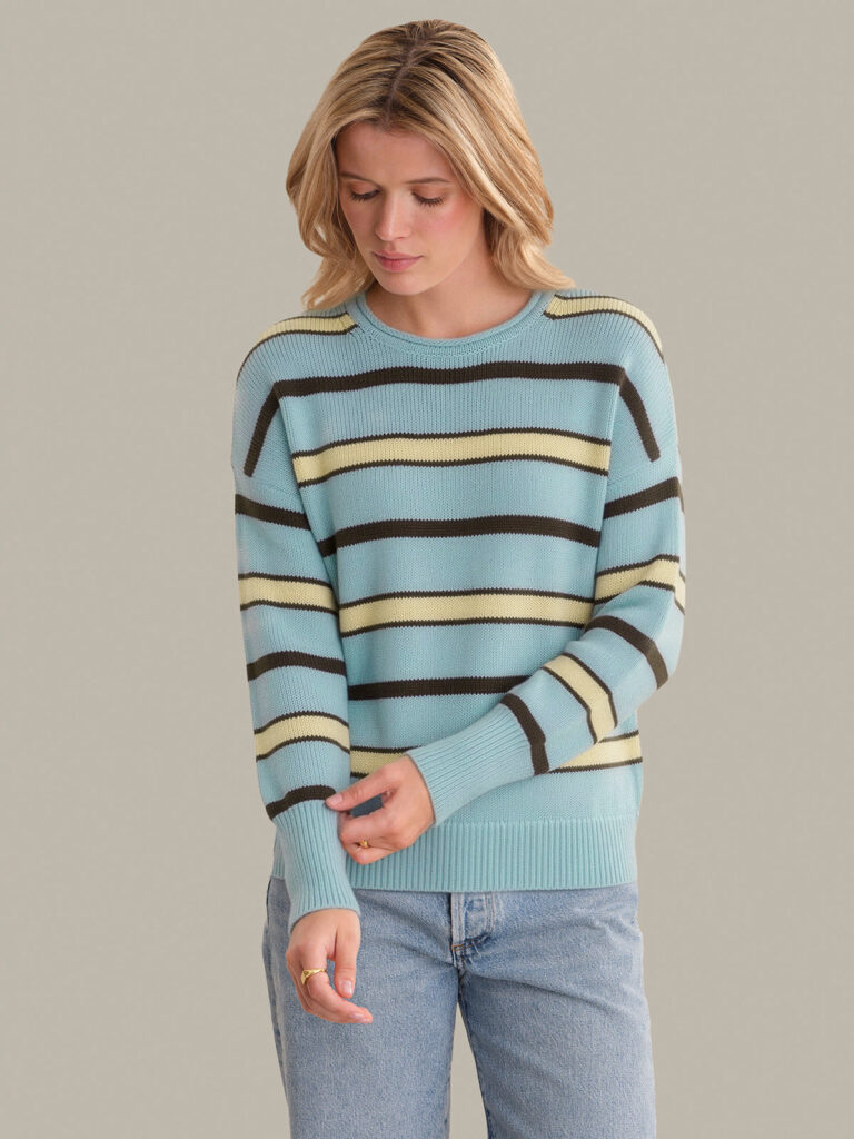 Bree: Stripe Roll Edge Cotton Sweater: What to Know