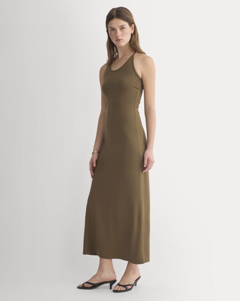 A Closer Look at Racerback Maxi Knit Dress | Beech