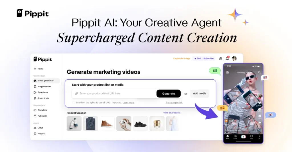 Pippit AI: Free AI Video Generator | Your Smart Creative Agent – Overview & Review