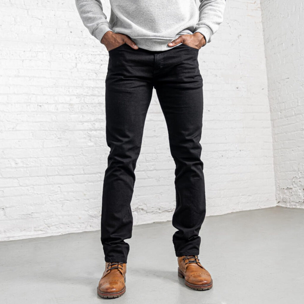 Dearborn Denim & Apparel Tailored Fit Black Jeans