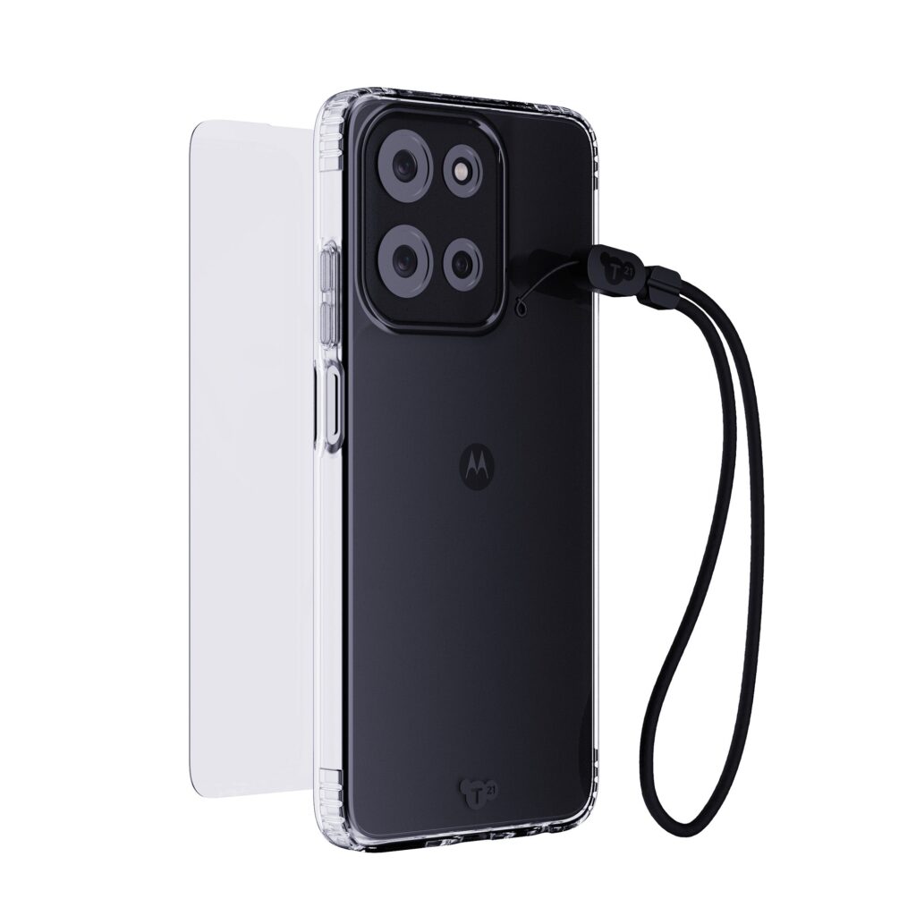 A Closer Look at EvoLite Clear + Tempered Glass + Lanyard – Motorola moto g stylus (2026/2025) 3-in-1 Bundle – Clear