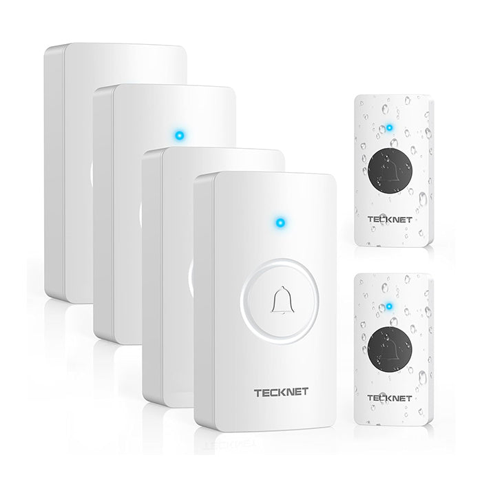 A Closer Look at TECKNET Wireless Doorbell with 2 Push Buttons & 4 Receivers
