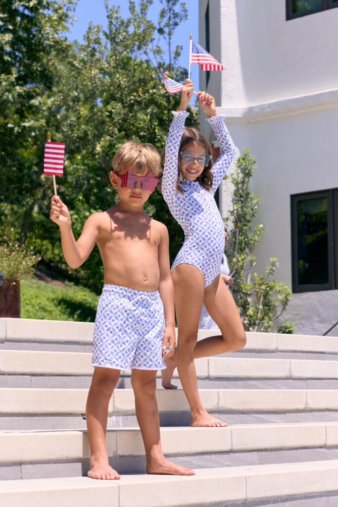 Little Pete Boys Trunks in Santorini Dots Review