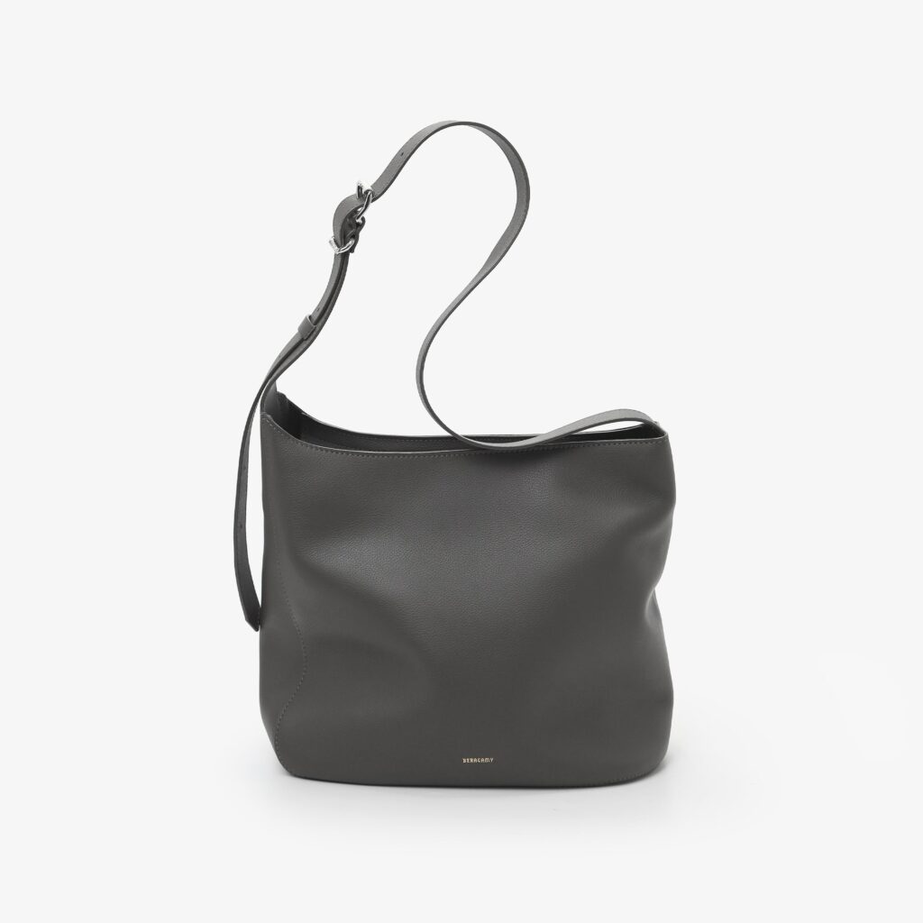 A Closer Look at Asymmetric Bucket Bag – Gull Grey