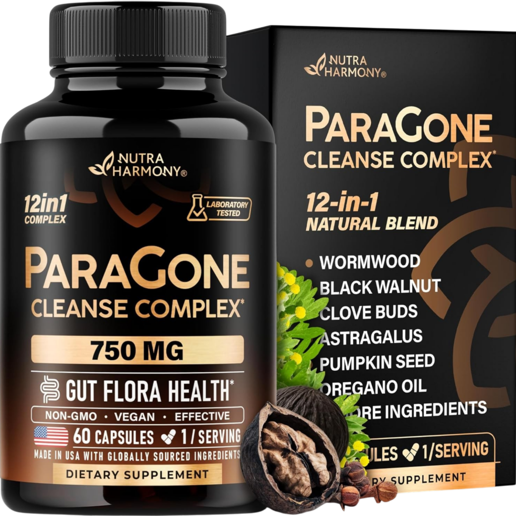 ParaGone Cleanse Complex for Men & Women with Wormwood, Black Walnut, Clove, Astragalus etc. Review