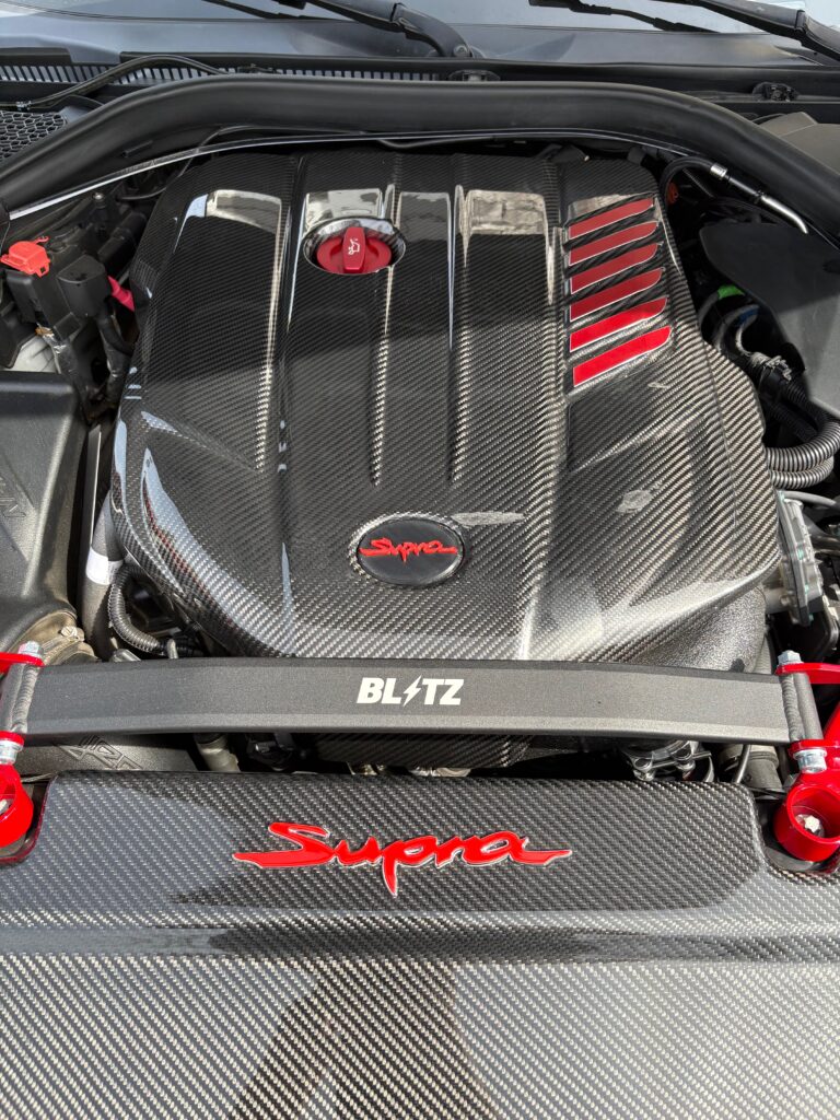 A Closer Look at Supra Badge for Engine Cover