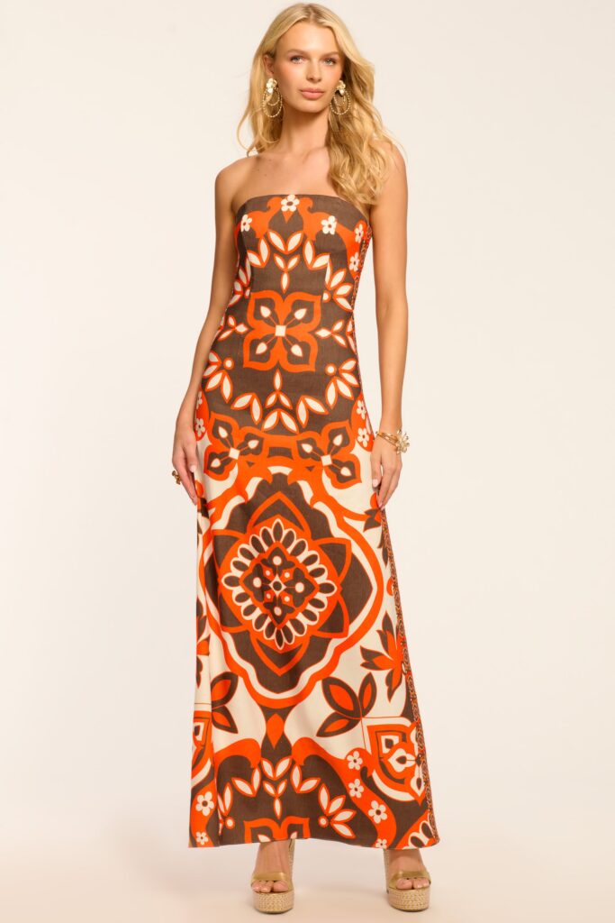 Naila Printed Strapless Maxi Dress: What to Know