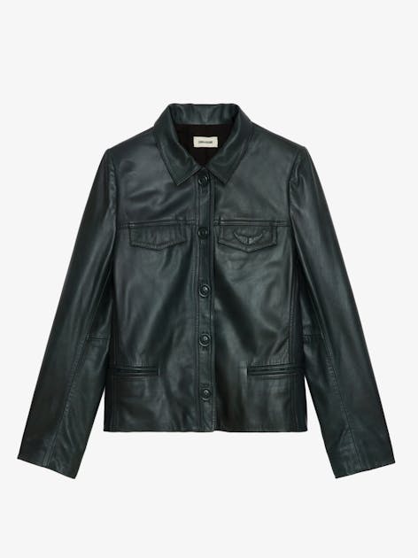 Liam Leather Jacket jacket green women | Zadig&Voltaire: Overview